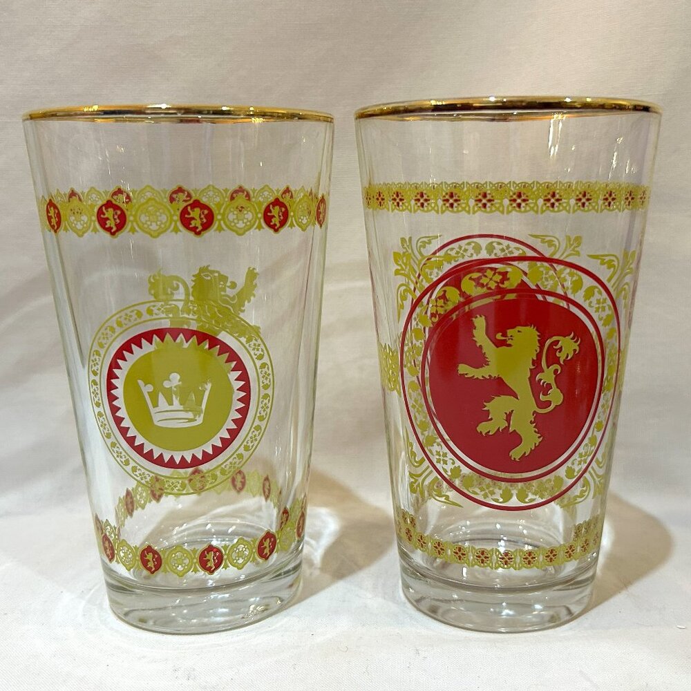 Game of Thrones Set of Two Tall Ball Tumblers 16 oz Glasses 2016